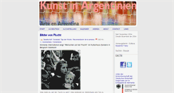 Desktop Screenshot of kunstinargentinien.com